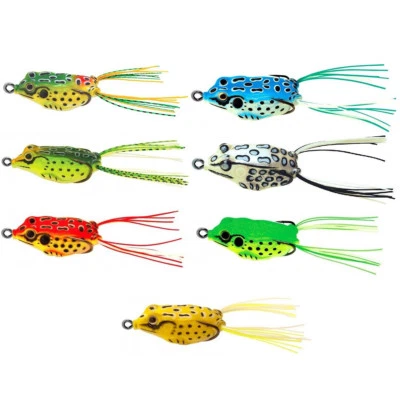 YORK FROG FROSCH WOBBLER FLOATING, GUMMIFROSCH OBERFLÄCHENKÖDER, KRAUTWOBBLER - Bild 1 von 4