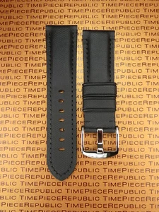 24 mm Cuero Negro Kevlar Correa TOI Tela Lengua Tanga Reloj Banda PANERAI x1 - Imagen 1 de 6