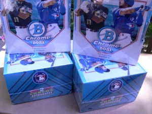 2021 Bowman Chrome HOBBY Baseball 1/3 Case - 4 Factory sealed HOBBY boxes - Picture 1 of 4