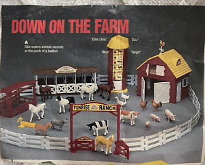 Vtg 1988 Funrise Ranch "Down On The Farn" RARE LG SET Horses Barn Cilo MUST READ