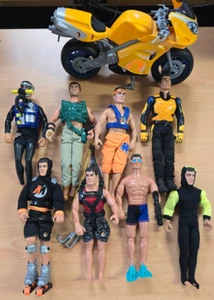 Bulk lot of 90s Action Man Figures and Motorcycle - Mattel - Picture 1 of 24