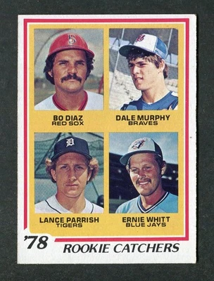 Tarjeta de béisbol Dale Murphy/Lance Parrish Rookie Catchers 1978 Topps MLB #708 RC Foto 1 de 2