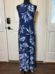 Tommy Bahama Maxikleid Jasmin Blumen Flirt Gr. XS Schlüsselloch ärmellos - Bild 1 von 15