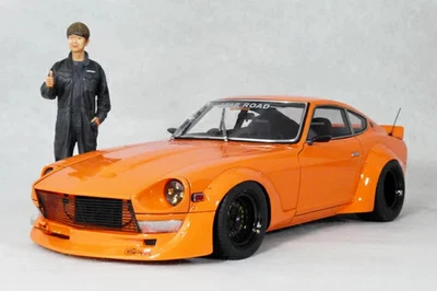 Modelo de encendido 1/18 Star Road Fairlady Z (S30) naranja personalizado con... - Imagen 1 de 3