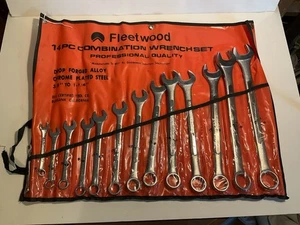Fleetwood 14 Stück Profi Kombination Schraubenschlüssel Set mit Rollkoffer. - Bild 1 von 11