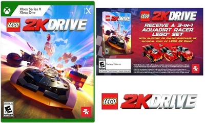 LEGO 2K Drive Xbox Series X | NEW Sealed Game + 3-in-1 Aquadirt Racer Set - Image 1 of 4