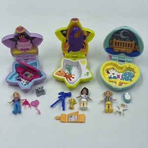 Polly Pocket Tiny Places • Rockin’ Science / Birthday Surprise Party / Teeny Tot - Picture 1 of 13