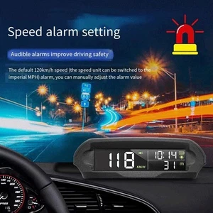 Vereinfachte Installation solarbetriebenes Auto-HUD f��r Echtzeit-Fahrdaten - Zdjęcie 1 z 12