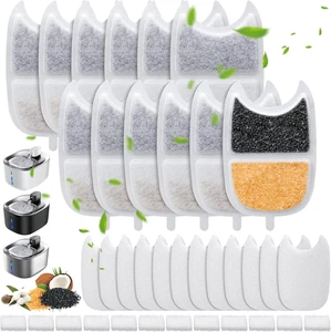 Kigniote 12 Packung Filter Katzenbrunnen Für FEELNEEDY 4L Trinkbrunnen Für Katze - Bild 1 von 12