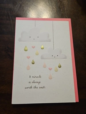 Sincere Hallmark Card Congratulations A Miracle Is Always Worth The Wait - Image 1 of 3