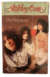 VINTAGE 1989 MOTLEY CRUE DR FEELGOOD /STICKY SWEET CASSETTE SINGLE - Picture 1 of 2