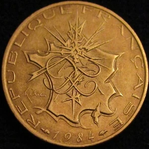 * Gutse * Francia, Quinta Repubblica, 10 Francs 1984, EBC - Foto 1 di 2