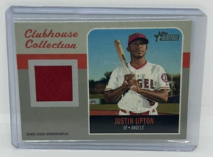 2019 Topps Heritage #CCR-JU Justin Upton Clubhouse Collection Relic LA Angels - Picture 1 of 2