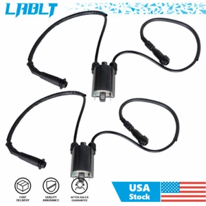 LABLT 2× Ignition Coil W/ Spark Plug Cap For Honda VT600C Cd Shadow VLX 88-07 - Foto 1 di 8
