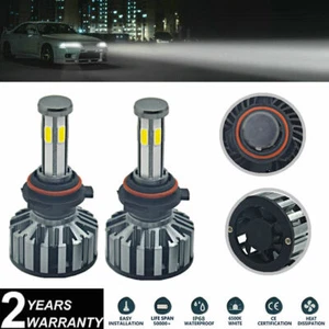 2x 9006 HB4 White LED Headlight Bulbs 72W 6-Sides COB For Nissan Armada 2005-15 - Picture 1 of 10