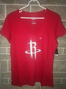 Camiseta principal roja para mujer Majestic Houston Rockets nueva talla LG algodón - Imagen 1 de 3