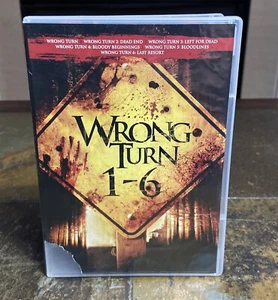 Wrong Turn 1 - 6 Complete Collection DVD Wrong Turn Tested Cover Damage - Bild 1 von 6