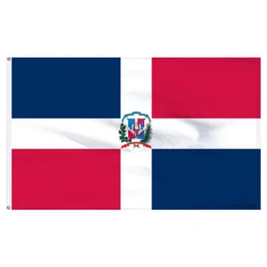 3x5 Dominican Republic Flag Banner Pennant Bandera New Indoor Outdoor 100D - Picture 1 of 2