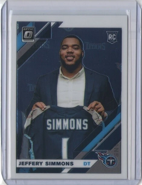 JEFFERY SIMMONS 2019 Donruss Optic RC Rookie #108 Titans Mississippi State - Image 1 of 1