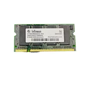 Infineon HYS64D64020HDL-6-B DDR-333 (PC-2700) PC-2700S Random Access Memory RAM - Picture 1 of 1