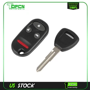 Replacement For 98 99 00 01 02 1998 1999 2000 2001 2002 Honda Accord Key + Fob - Picture 1 of 9