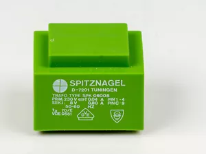 Transformer Encapsulated 230V/8V SPITZNAGEL Germany SPK 06008 Epoxy Resin Sealed - Picture 1 of 3