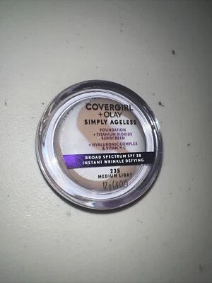 Olay Simply Ageless Foundation, 235 Medium Light, 0.4 oz (12 g) - Image 1 of 3