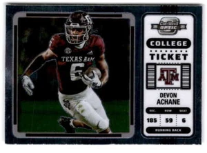2023 Panini Chronicles Draft Picks Contenders Optic #23 DE'VON ACHANE Texas A&M - Picture 1 of 2