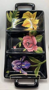 Pacific Rim Hand Painted Serving Tray  - Picture 1 of 2