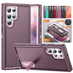 For Samsung Galaxy S23 Ultra S22+ A54 A53 A14 A13 5G 4G Shockproof Stand Case