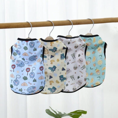 Pet Clothes Cotton Vest Small Dog Cat Puppy Shirt T-shirt Mesh Summer Chihuahu . - Image 1 of 4