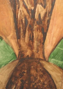 Contemporary impressionist watercolor painting landscape - Picture 1 of 12