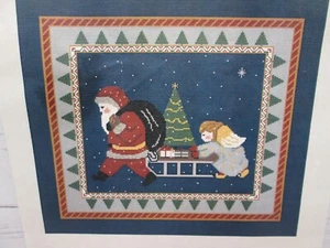 Carta modello punto croce Whimsy & Grace Babbo Natale angelo Natale Moni Marceau - Foto 1 di 3