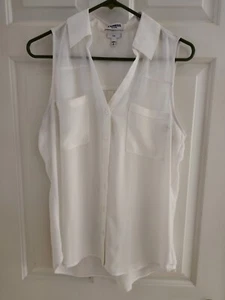 Mangas Express Slim blancas con cuello abotonadas para mujer talla M - Imagen 1 de 4