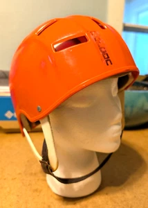 RARE 1970s Vintage Classic Orange Norcon Skateboard Helmet Adult Large w/ Decal - Picture 1 of 7