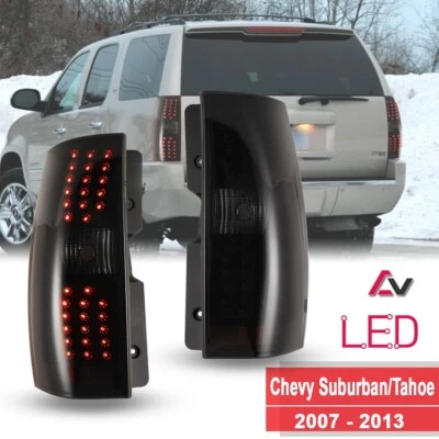 Par de luces traseras LED para Chevy Suburban 1500 2500 Tahoe 2007-2014 lámpara de freno L+R Foto 1 de 4