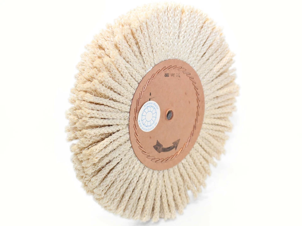 400 mm x 30 mm sisal cordón natural disco de pulido, cepillo de cordón, disco de prepulido - Imagen 1 de 1