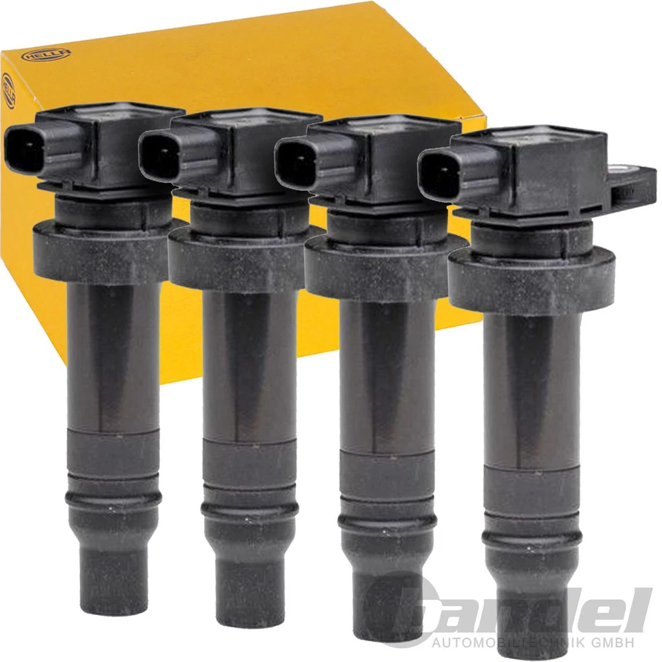 4 HELLA ZÜNDSPULE passend für HYUNDAI i20 ix20 i30 ACCENT 4 KIA CEED VENGA RIO 3 - Bild 1 von 1