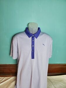 Puma Sport Lifestyle Dry Cell Short Sleeve Men’s Size XL Golf Polo Shirt Purple