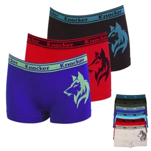 3 Pack Boys Seamless Boxer Kids Spandex Underwear Briefs Shorts - Picture 1 of 1