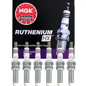 NGK Ruthenium HX Spark Plugs 6PCS for Chrysler Dodge Hyundai Jeep Kia Ram V6 - Picture 1 of 5