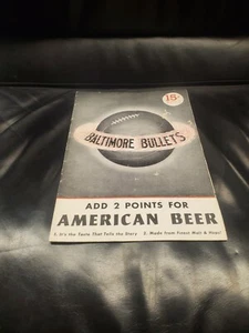 1947 ABL Baltimore Bullets vs NEW YORK KNICKBOCKERS basketball PROGRAM ABC BALL - Picture 1 of 6