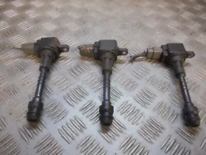 2004 NISSAN ALMERA PETROL X3 IGNITION COILS PACK 22448 6N015 HANSHIN - Picture 1 of 2