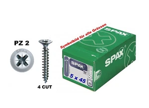ABC Spax® Spanplattenschrauben Senkkopf 5 x 45 mm - PZ 2 (Menge wählbar) - Bild 1 von 1