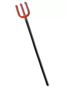 Pitchfork - Devil - Collapsible Handle - 36" Long - Plastic - Costume Accessory - Picture 1 of 1