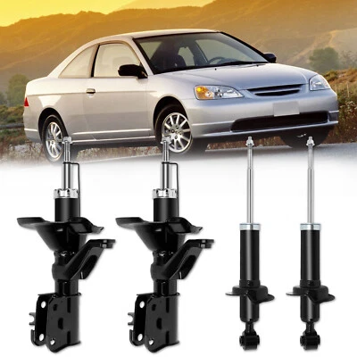 Set of 4 Shocks Struts Absorbers For Honda Civic 2001-2005 Acura EL 2001-2003 - Image 1 of 4