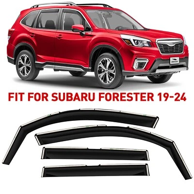 Side Window Deflectors Rain Guards for 2019-2024 Subaru Forester - Image 1 of 4