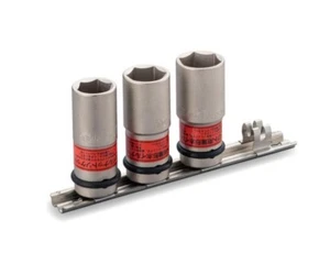 TONE 1/2" RADMUTTER SCHLAGSCHRAUBER STECKSCHLÜSSELSATZ (17,19,21mm) HA403N MADE IN JAPAN - Bild 1 von 1