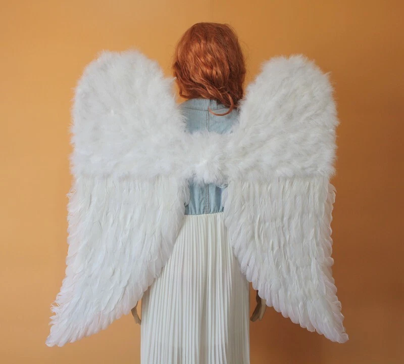 Vestido con disfraces de alas de pluma de ángel disfraz de Halloween accesorios regalo de San Valentín Foto 1 de 4