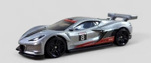 2020 Chevy Corvette C8 R Diorama Sammlerstück DieCast Modellauto 1:64 silber lose - Bild 1 von 8